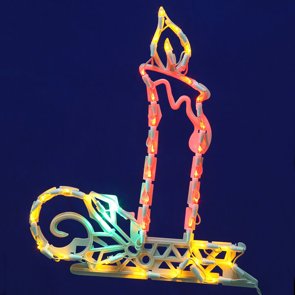 35Lt Ledcandle Window Decor 17X15"