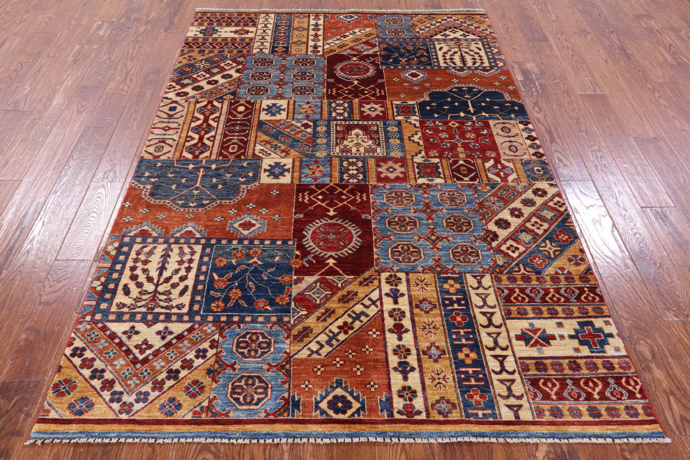 Super Kazak Hand-Knotted Wool Rug 5' 4" X 7' 10" Q11093