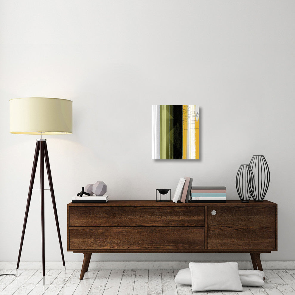 "Abstract Green And Yellow" Fine Art Print