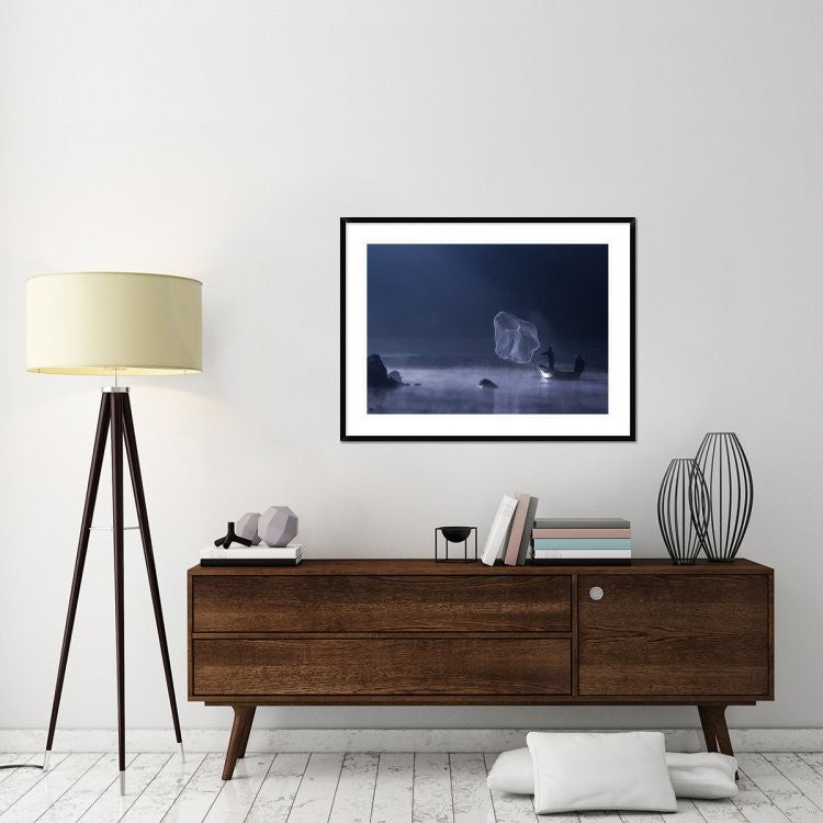 "Capture The Light" Framed Digital Print by Nunu Rizani, 44x33"