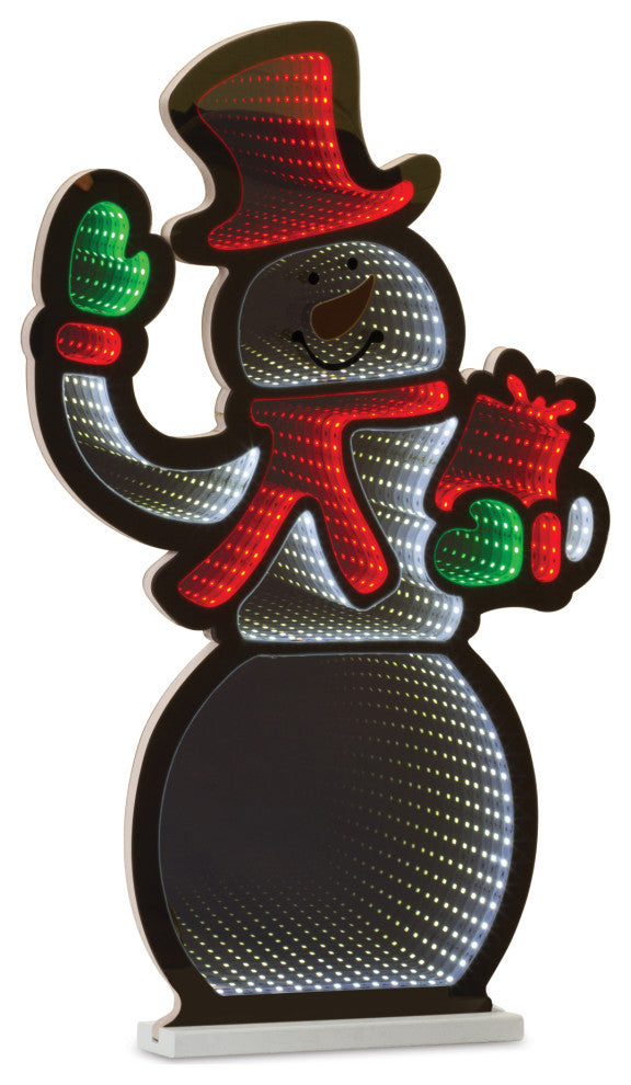 Snowman Infinity Light Display 29.5"H