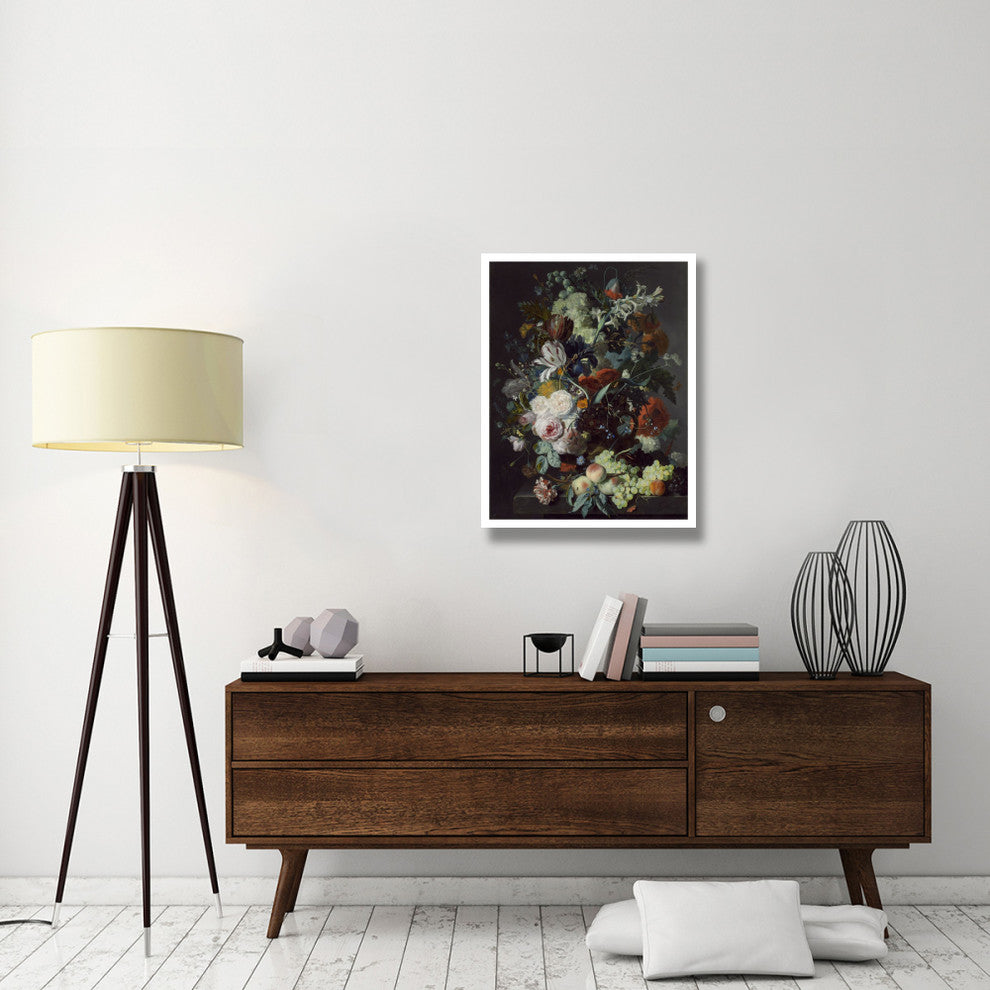 "Still Life with Flowers and Fruit, c. 1715" Print by Jan van Huysum, 26"x34"
