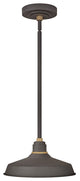 Hinkley Foundry Classic Pendant Barn Light, Museum Bronze