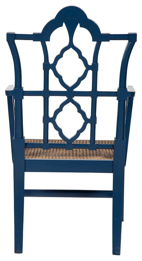 Italian Ivory Arm Chair, Mahogany