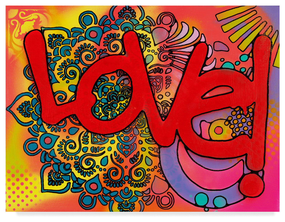 Dean Russo 'Love I' Canvas Art, 47"x35"