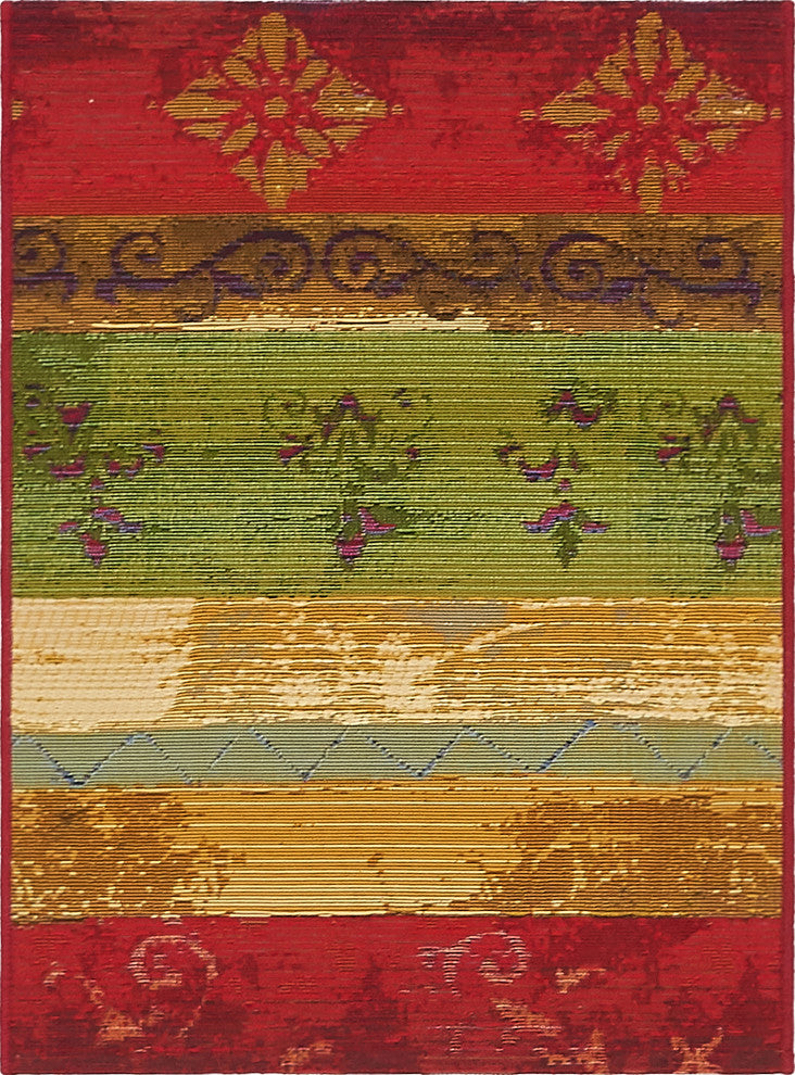 Unique Loom Multicolored Traditional Outdoor 2'' 2 x 3'' 0 Area Rug