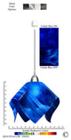 Jezebel Radiance Flame Large Track Light, Cobalt Blue