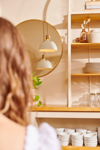 Hinkley Lighting 3483 Argo 1 Light 20"W Pendant - Polished White / Lacquered