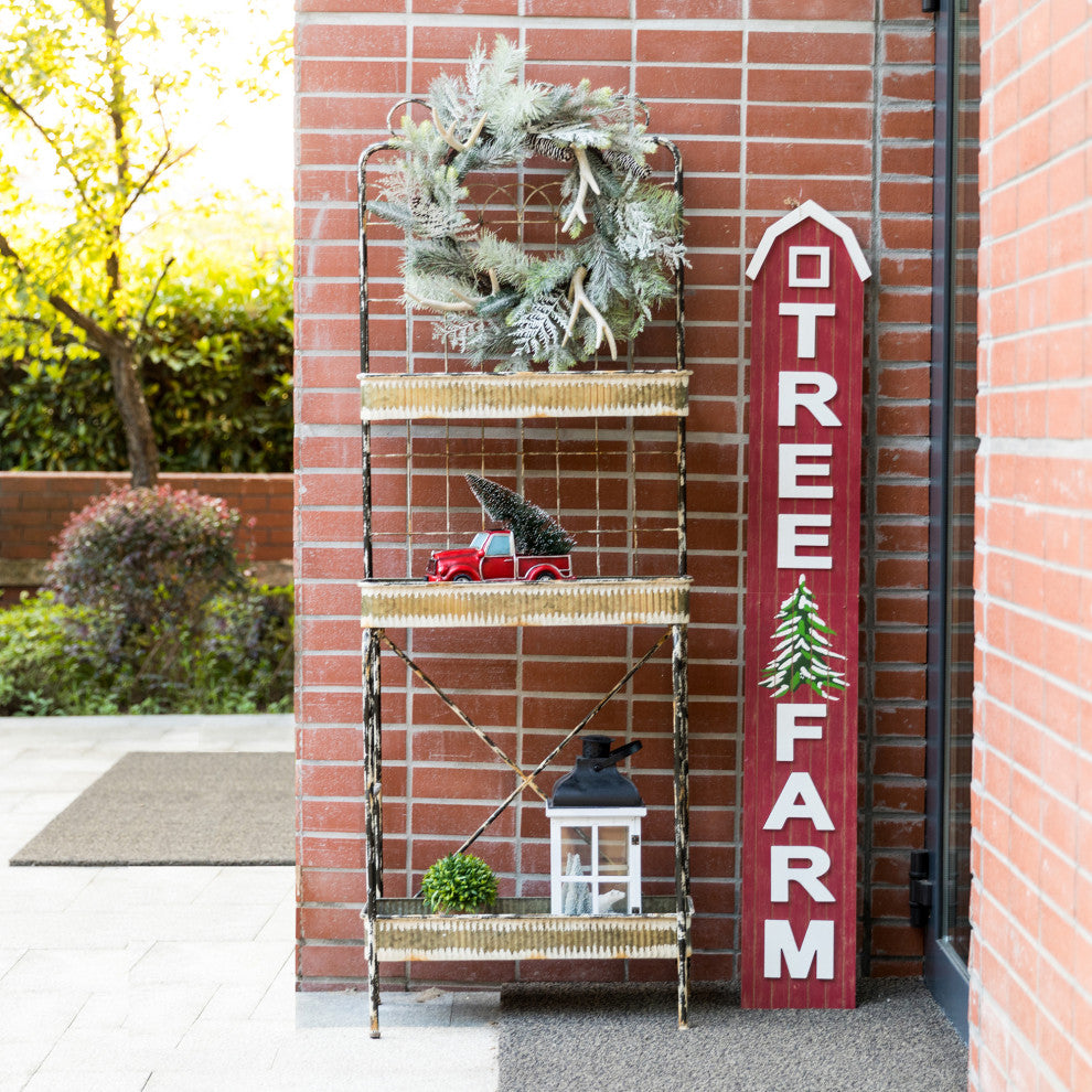 68''H Farmhouse Metal Planter Stand