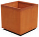 Corten Steel Planter, Cube Medium - 20"lx20"wx20"h