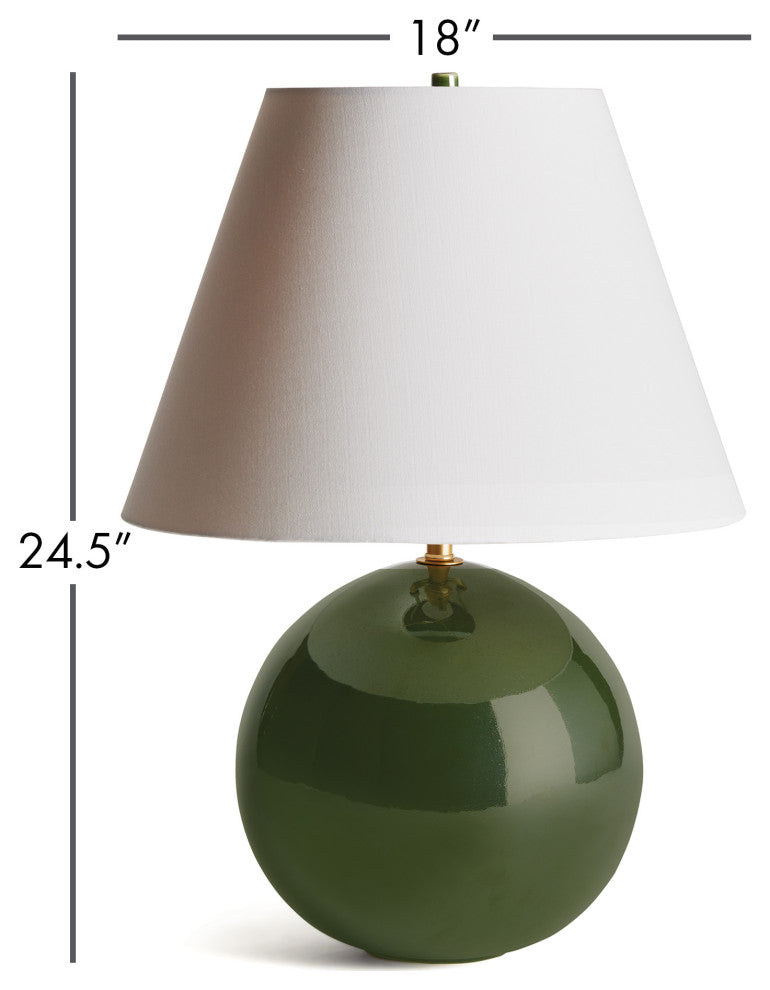 Bellamy Lamp, Dark Green