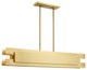 Livex Lighting Satin Brass 5-Light Linear Chandelier