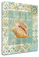 "Shell Tiles II Blue" By Danhui Nai, Giclee Print on Gallery Wrap Canvas