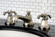 Kingston Brass Widespread Bathroom Faucet With Brass Pop-Up, Brushed Nickel