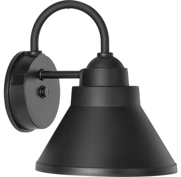 Bayside Collection One-Light Non-Metallic Black Outdoor Wall Lantern
