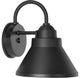 Bayside Collection One-Light Non-Metallic Black Outdoor Wall Lantern