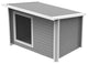 New Age Pet ECOFLEX Rustic Lodge Dog House, Gray, Jumbo