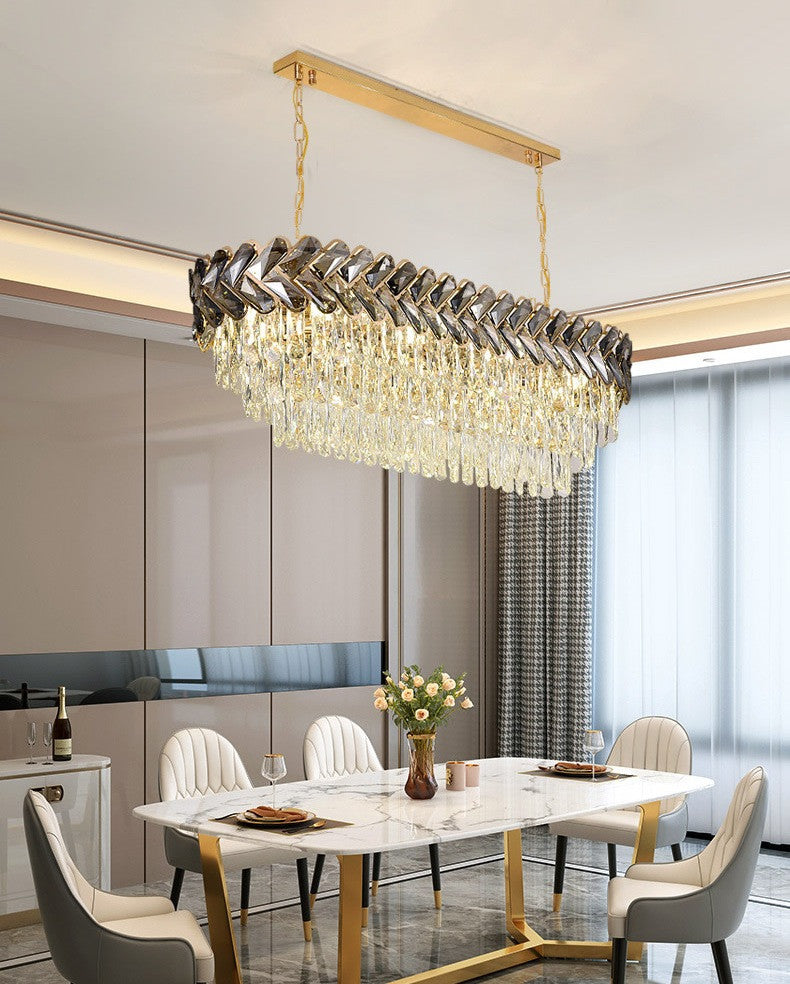 MIRODEMIÂ® Fluelen | Colourful Rainbow Glass Ball Chandelier, L31.5", Dimmable, Cool Light