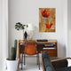 "Red Impression II" by Erin Lange, Canvas Print, 40"x26"