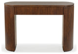 Safavieh Couture Rikki Fluted 1 Drawer Console, Walnut