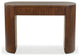 Safavieh Couture Rikki Fluted 1 Drawer Console, Walnut