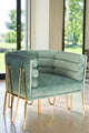Alexa Gold Barrel Chair