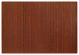 Jovert Bamboo Roll-Up Chair Mat, Dark Cherry, No Lip, 60"x48"