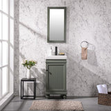 18" Pewter Green Sink Vanity