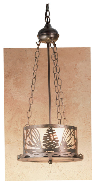 10 Wide Mountain Pine Inverted Pendant