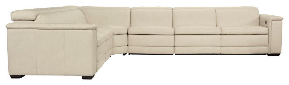 Bernhardt Lioni Leather Power Motion Sectional