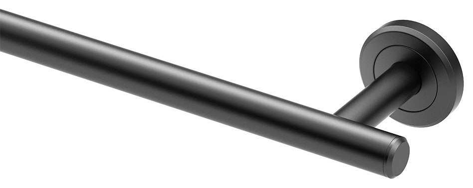 Latitude II Towel Bar, Matte Black, 24", Single