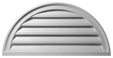 40"W x 20"H Half Round Gable Vent Louver, Functional