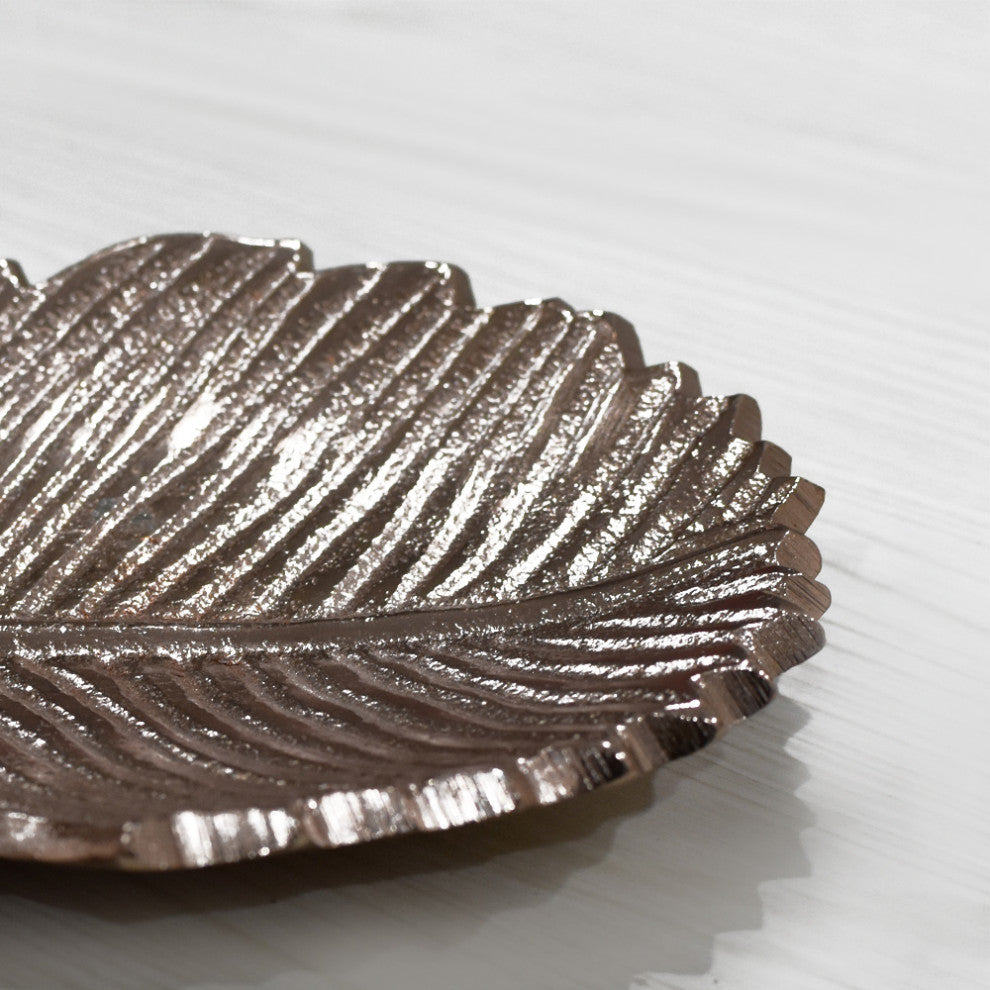 Handmade Decorative Aluminium Tray, Bronze Color Coated