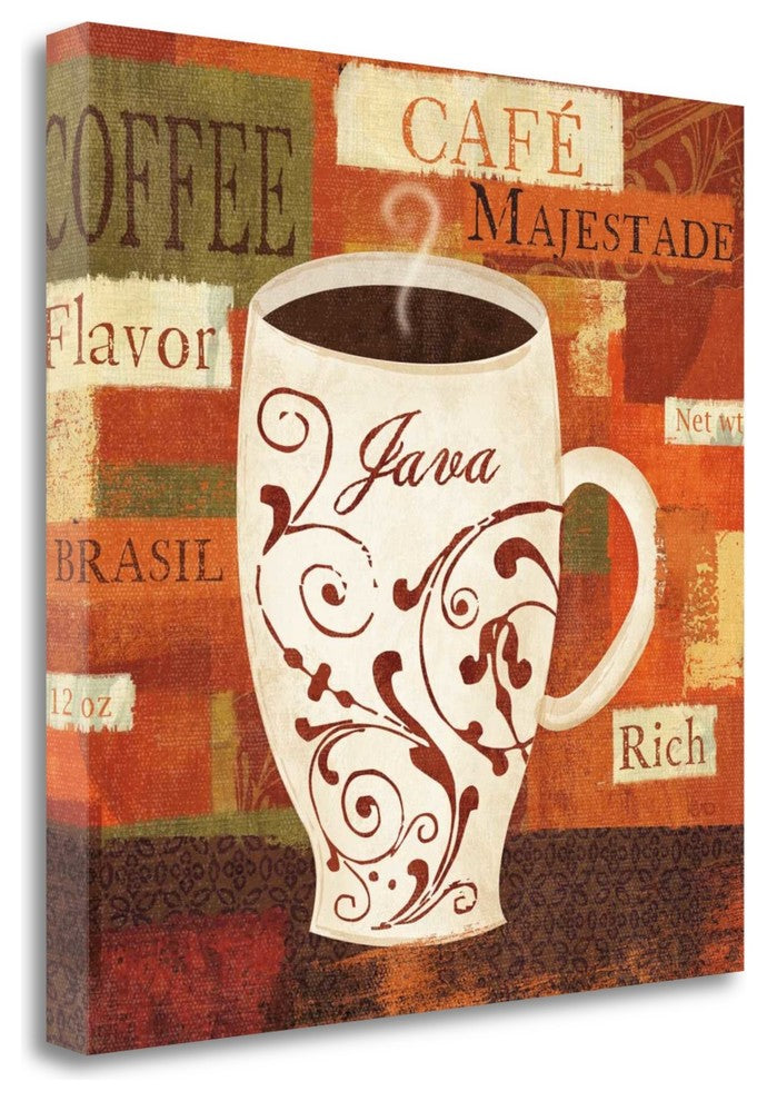 "World Flavor I" By Veronique Charron, Giclee Print on Gallery Wrap Canvas
