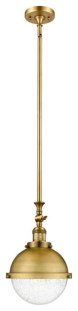 Innovations 206-BB-HFS-84-BB-LED Hampden 1 Light Mini Pendant, Brushed Brass