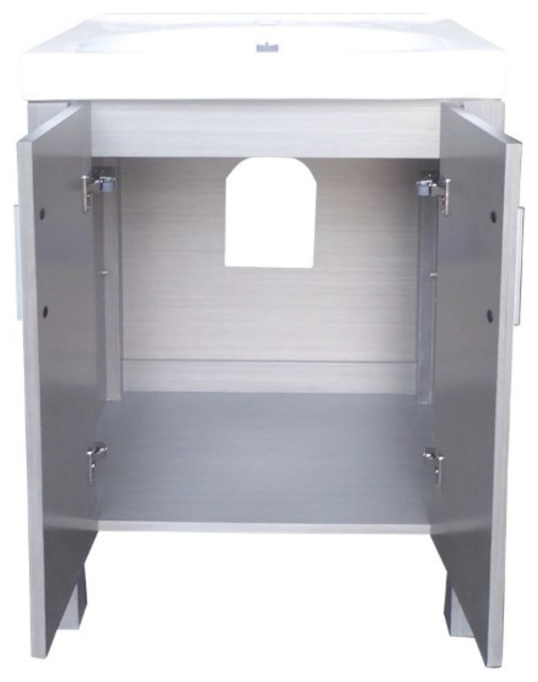 23.8" Single Sink Vanity-Gray