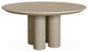 Bellevue Round Dining Table, 59", Transitional, Blonde Oak