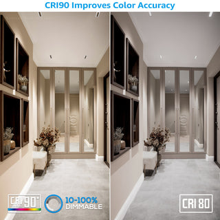 4 Pack 5CCT LED Recessed Linear Light Dimmable With J-Box