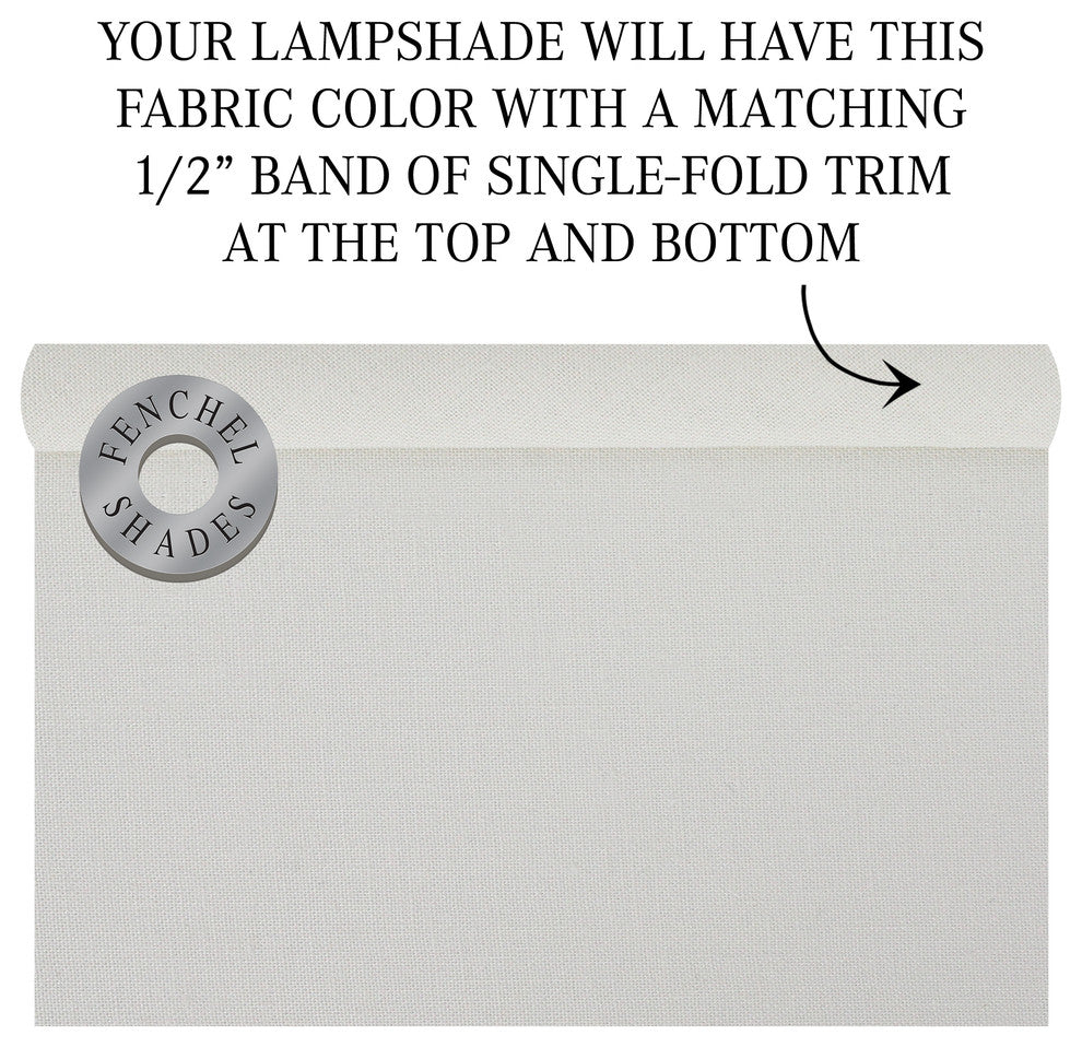 Fenchel Shades, 5"x9"x7" Bulb Clip Attachment Empire Lamp Shade, Linen