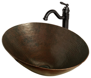 Bilboa Copper Vessel Sink Set, Oil Rubbed Bronze