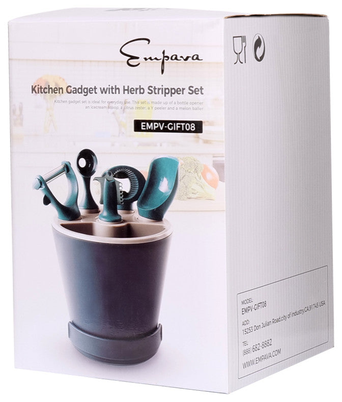 Cutter, Melon Baller, Ice Cream Scoop, Y-peeler, Lemon Zester, Bottle Opener