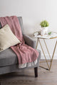 Barn Red Woven Throw