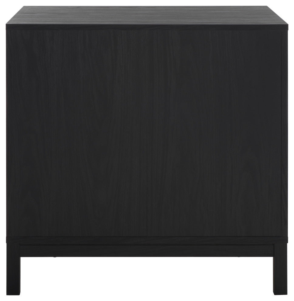 Safavieh Galio 3 Drawer Chest, Black/Gold