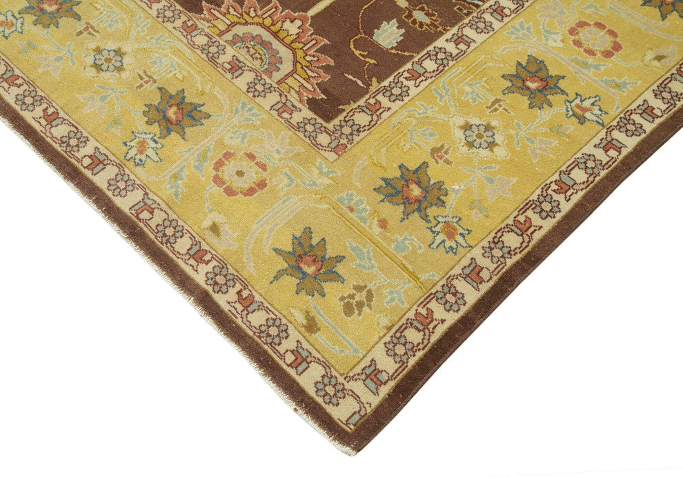 Rug N Carpet - Hand-Knotted Oriental 10' 9" x 13' 7" Large Oushak Area Rug