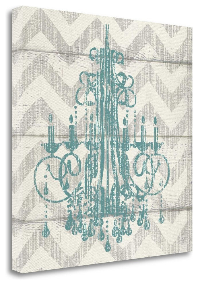 "Chevron Chandelier I" By Piper Ballantyne, Giclee Print on Gallery Wrap Canvas