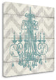 "Chevron Chandelier I" By Piper Ballantyne, Giclee Print on Gallery Wrap Canvas