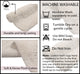 Classy Bath Rugs Set, 2 Piece Set, Ivory