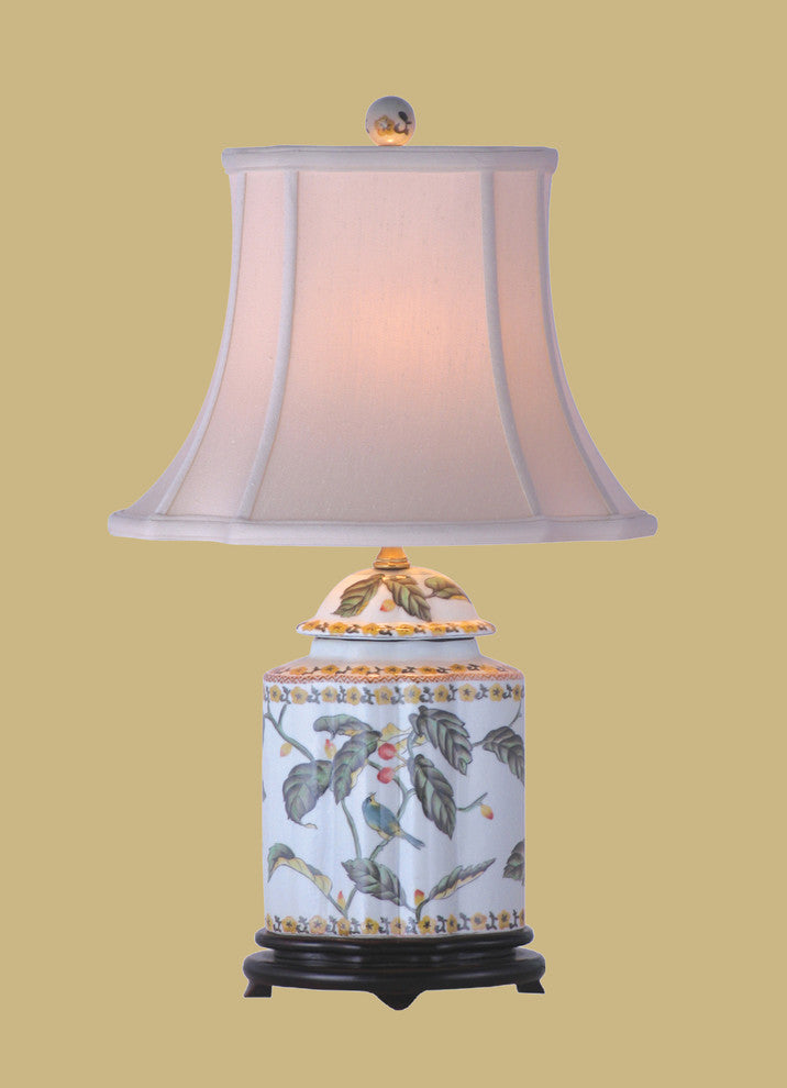 Birds and Blossoms Porcelain Table Lamp