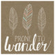 "Prone to Wander" Digital Paper Print by Laura Marshall, 38"x38"