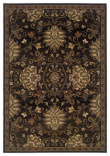 Harrison Oriental Brown and Beige Rug, 10'x13'